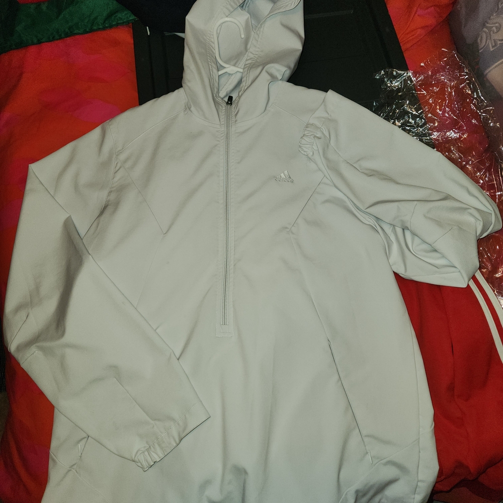 Adidas ClimaProof Jacket in Light Beige